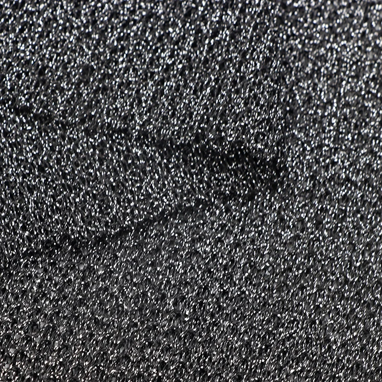 Recycled Warp Lurex Fabric 89%Polyester 11%Metallic 190gsm Customizable Dyed Designer Knitted Fabric for Fashion Garment