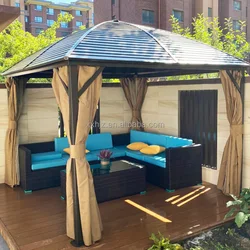 Hot Sale Customized Cheap Outdoor Gazebo Polyester Sunshade Tents Roman Tent