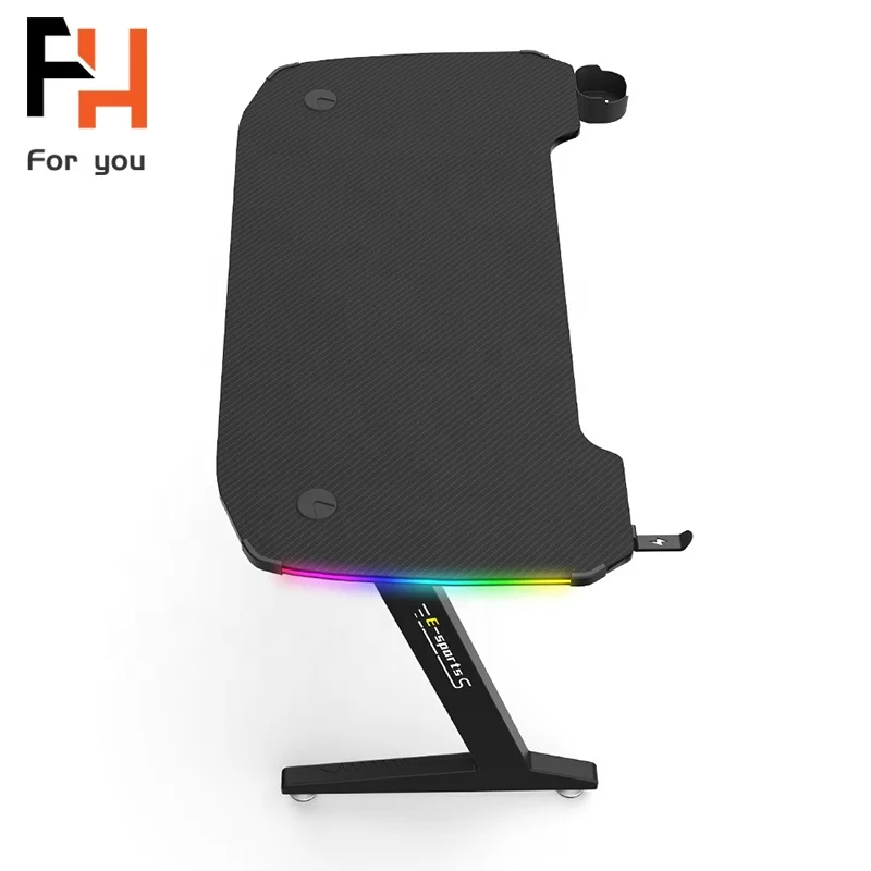 rgb lighting game pc set up racing style gaming computer desk