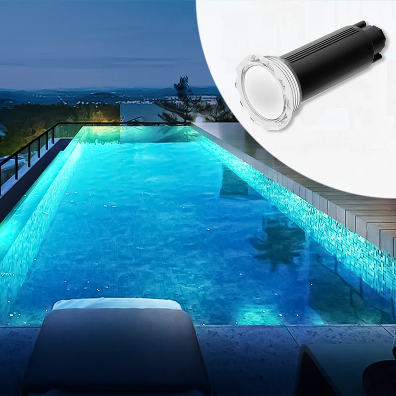 Refined 100ft Top Seller Design Patented Nicheless Pentair Globrite Pool & Spa Light Replacement 1.5 Inch Led Spa Pool Lights