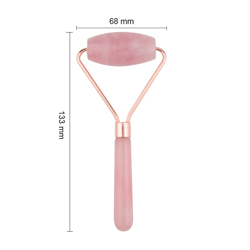 Natural Stone Rose Quartz Nephrite Anti Aging Facial mini jade roller