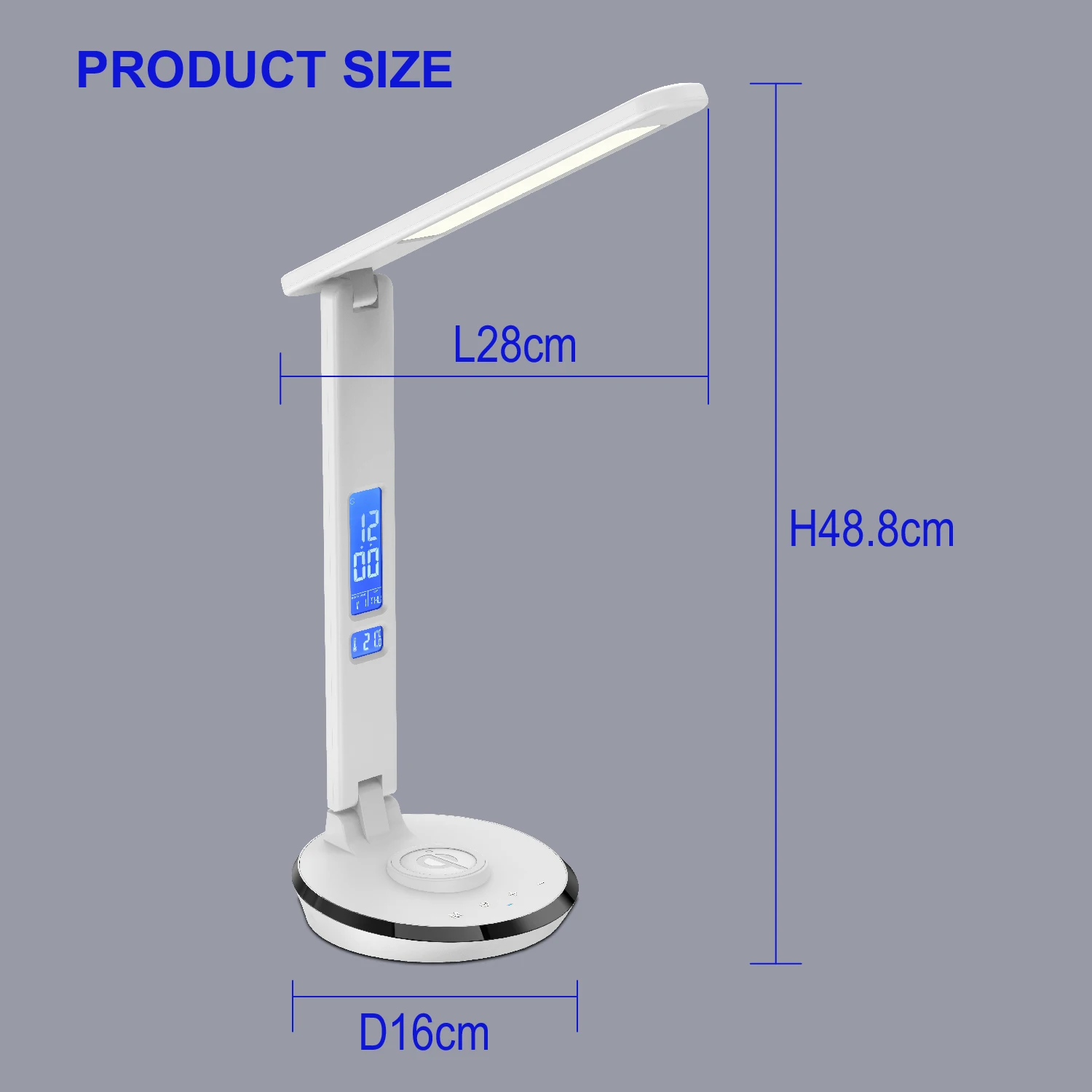 Standard Modern Wireless Charging 5 Modes Study Light USB Reading Bedside Desk Lamp Bedroom Plastic LED Table Lamp