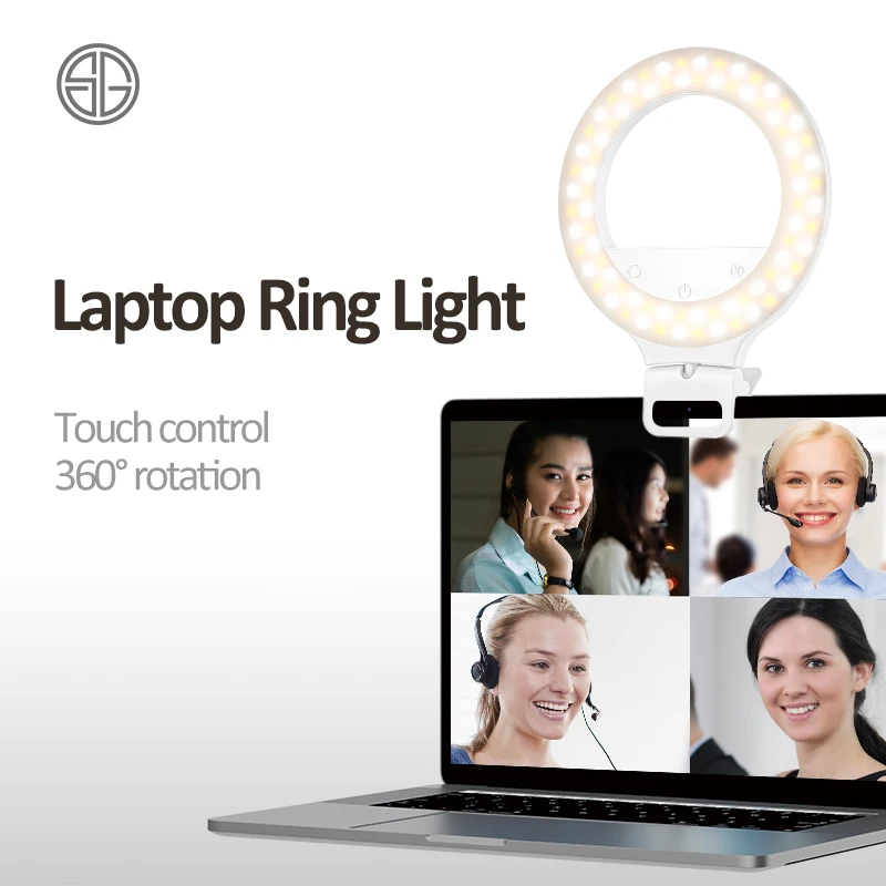 Hot Topic 40 Warm Cold Color 8500K Stepless Adjustment Laptop Led Board Ring Selfie Lights