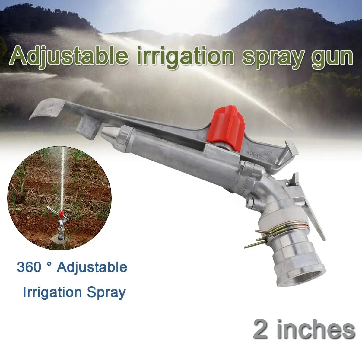 Farm system agriculture big rain gun irrigation sprinkler py30 py40 py50 sprinkler
