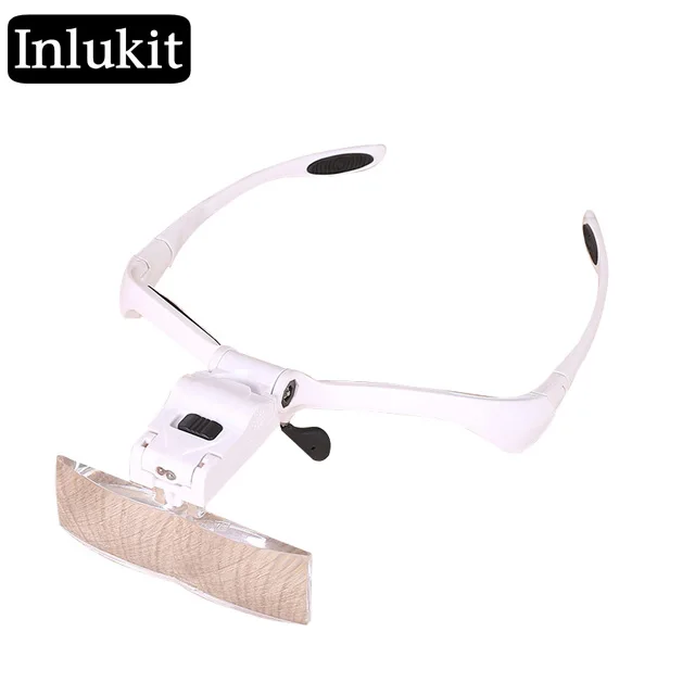 1X 1.5X 2X 2.5X 3.5X Replaceable Lenses Headband Magnifying glass