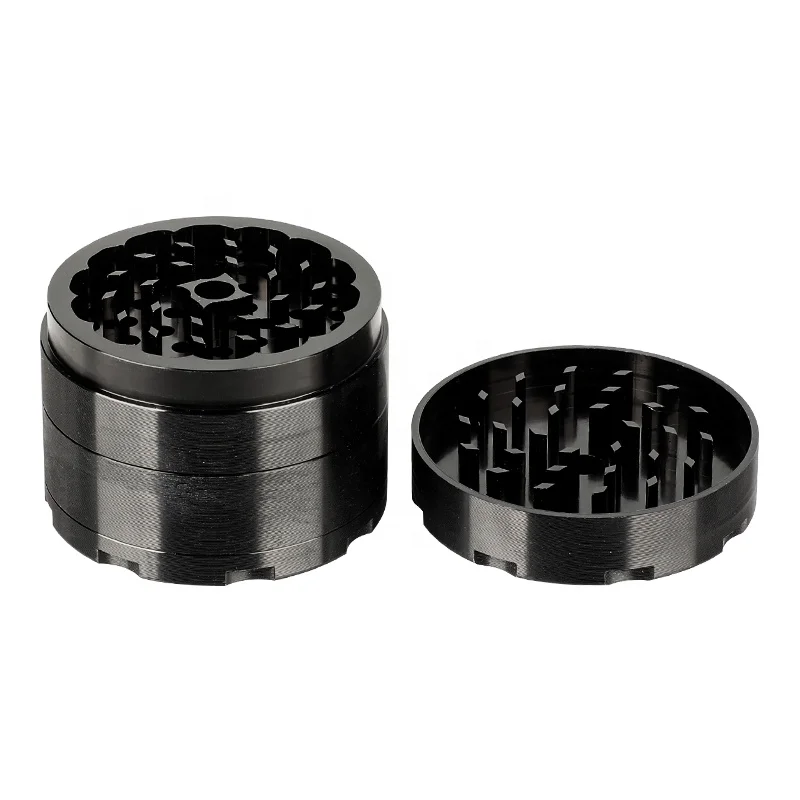 UKETA premium high quality 70mm 4 layer anodized aluminum alloy metal grinders CNC aluminium tobacco grinder