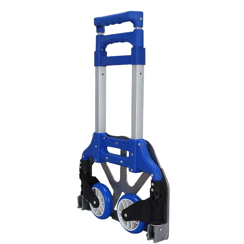 2024 New Arrive  Aluminium Luggage Hand Trolley Telescopic Folding Trolley Cart