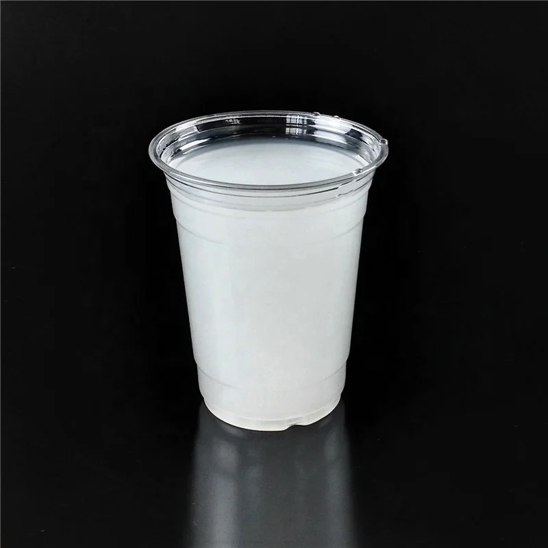 
16oz Customized Cup Printing Logo Plastic Cup with Dome Flat Lid 