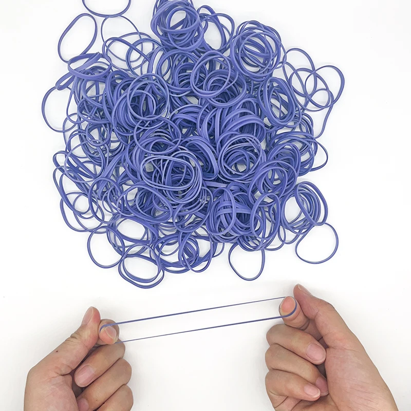 Bestselling Latex Free Purple Elastic Rubber Band OEM Manufacturer Synthetic TPR High elasticity and Oil free