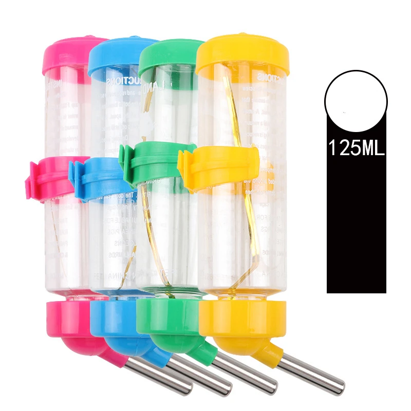 Anti Bite Plastic Rabbit Small Pet Hanging Dispenser Hamster Feeder Water Bottle Drinking Durable Universal