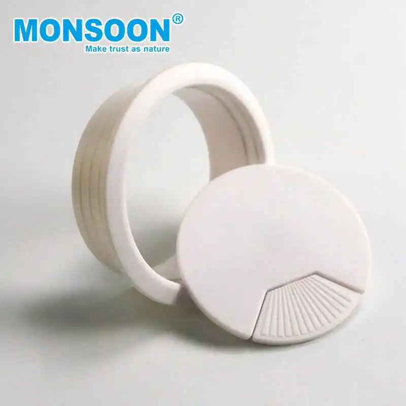 Настенный настенный проволочный чехол решетка для кабельного выхода пластиковый круглый компьютерный стол офисный кабельная втулка