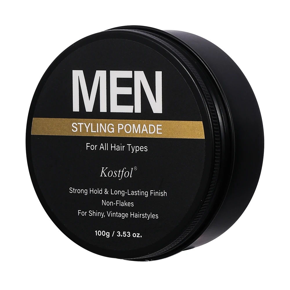 Kostfol Wholesale Flexible Control Shine Finish Men Hair Styling Products Professional Hair Styling Pomade
