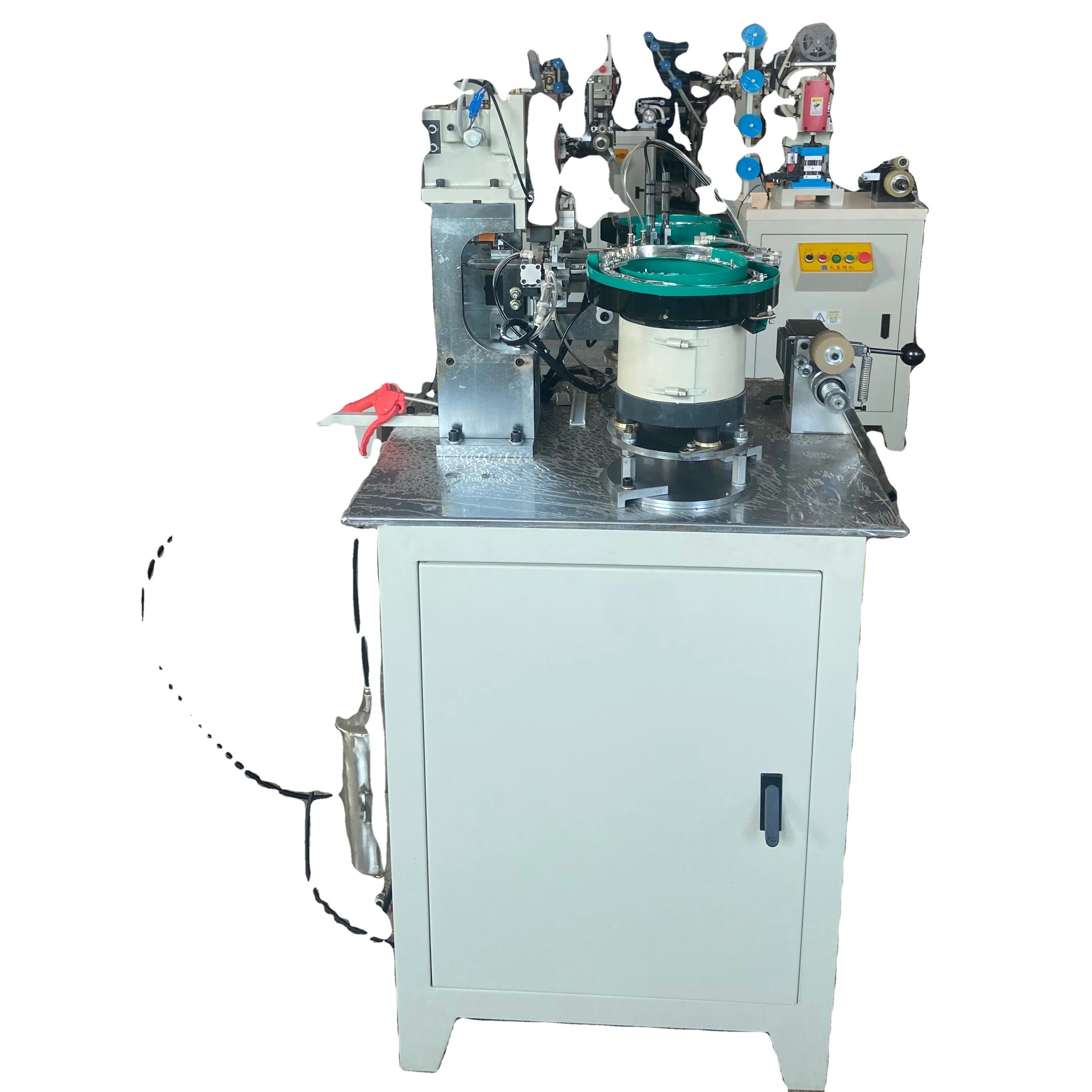 wholesale auto pin  box fixing machine most popular metal zipper machine new design nylon zipper machines