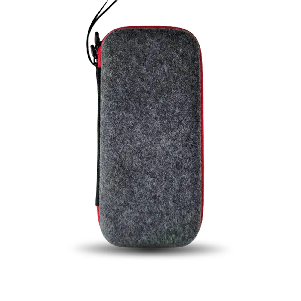 Red zipper large capacity stationery storage hard shell EVA zipper pencil case bag for school