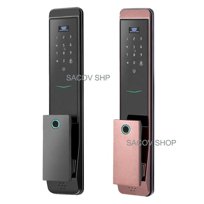 Fingerprint Outdoor Household Electric Deadbolt Smart Door Lock Phone APP WIFI Unlock Keyless Unlocking With Camera Video