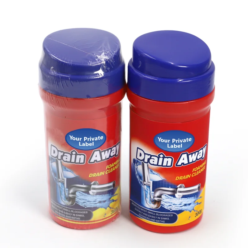 Solve Hair Block in Pipe Drain Away Cleaner Powder Ultra Clean Remove All Stains Stop Drain Blocking
