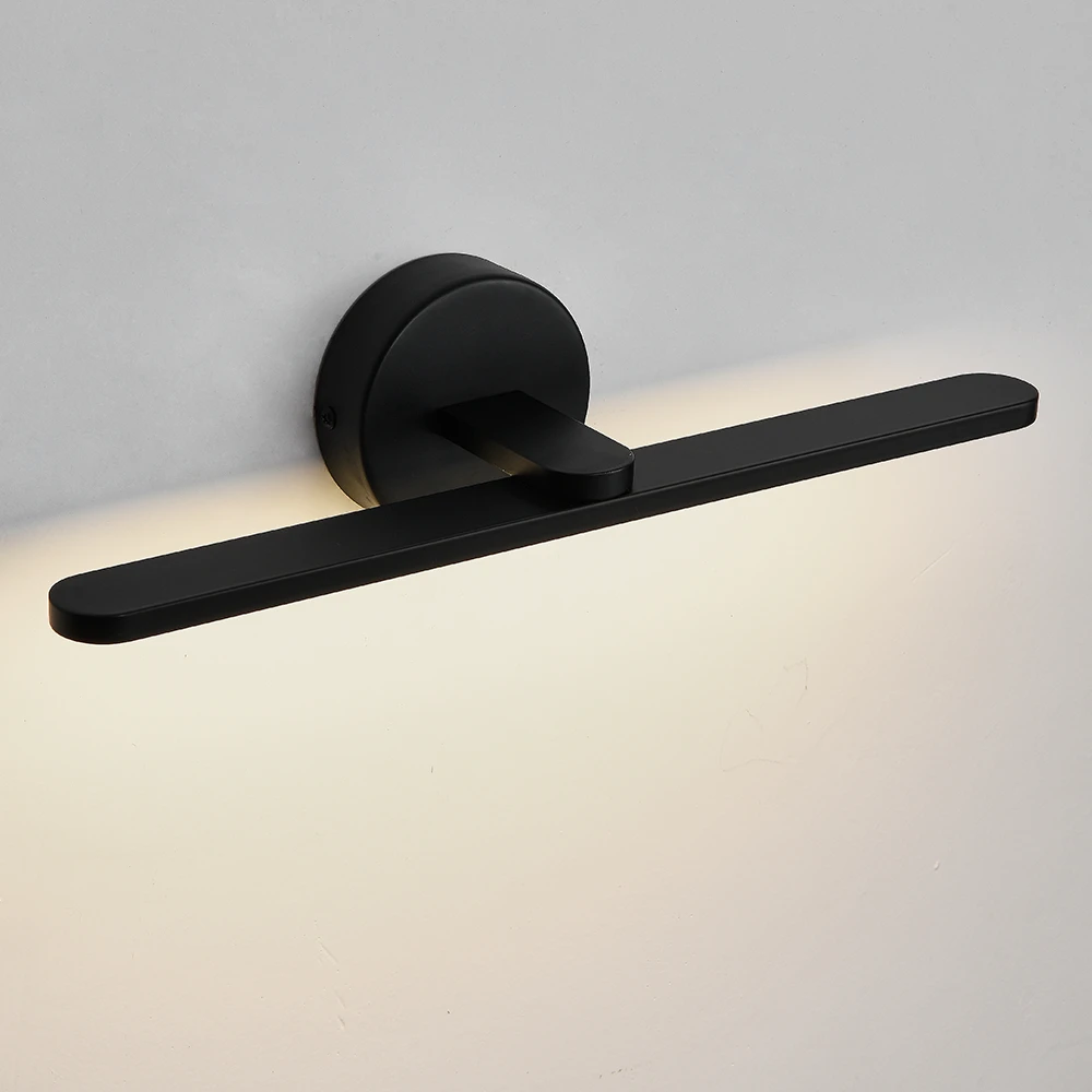 Black modern bathroom lighting house decoration lamp indoor vintage black wall lamp picture lights hotel led light for mirror