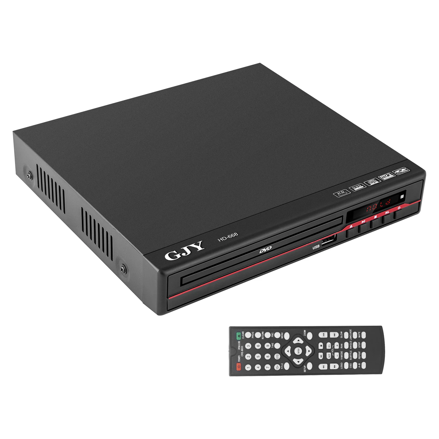  DVD-плеер 225 мм для ТВ работает как CD-плеер с AV-кабелем