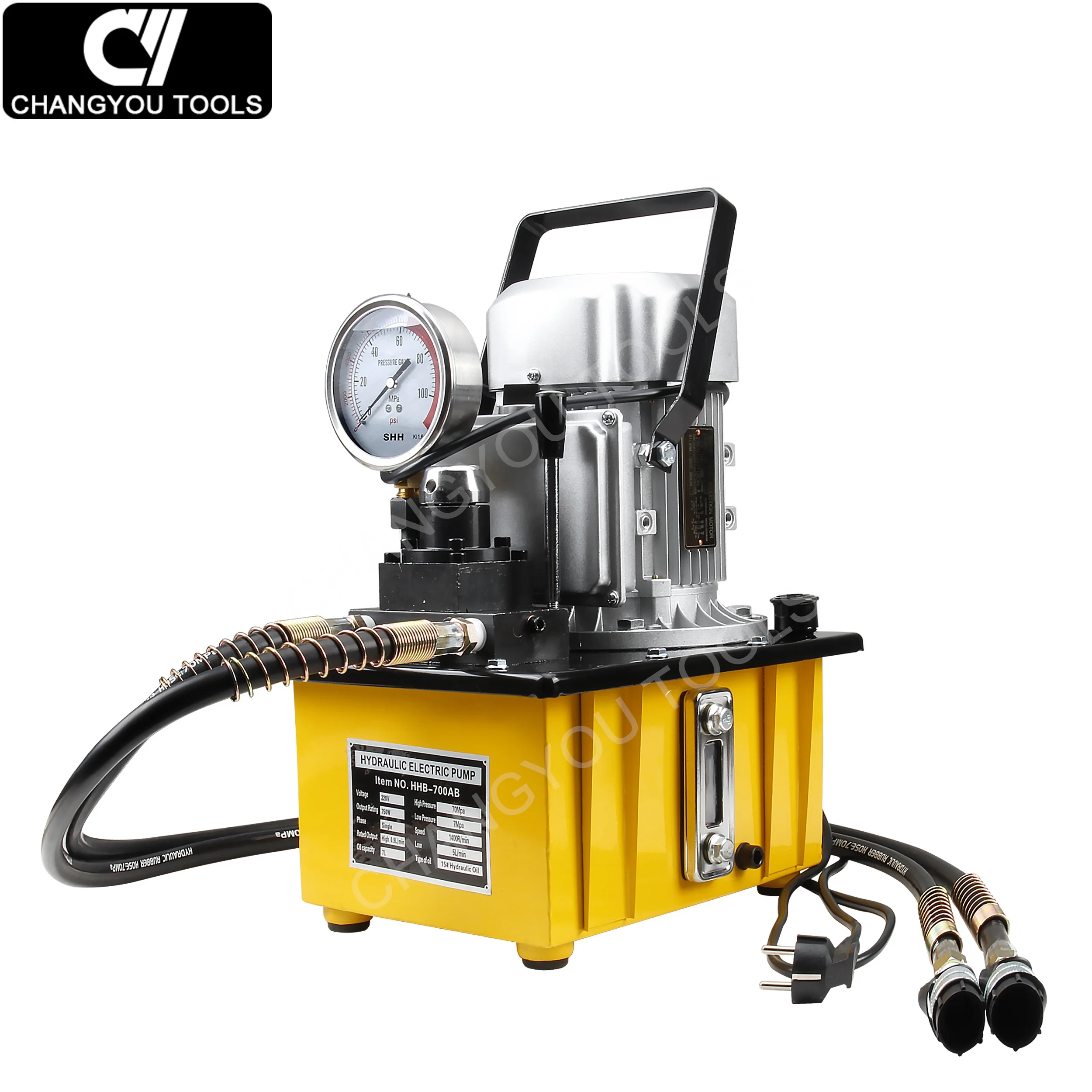 HHB-700AB double acting Hydraulic  electric Pump 700bar