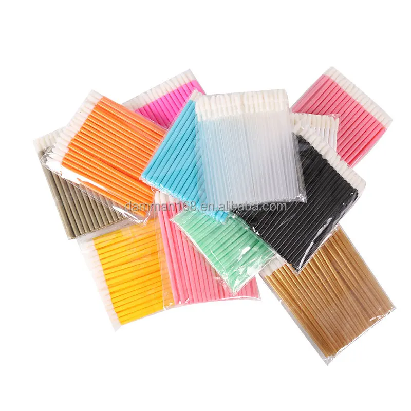 DAMMAN Lip Make Up Tools 50pcs Lip Brushes Custom Disposable Wholesale Gloss Wands Applicator