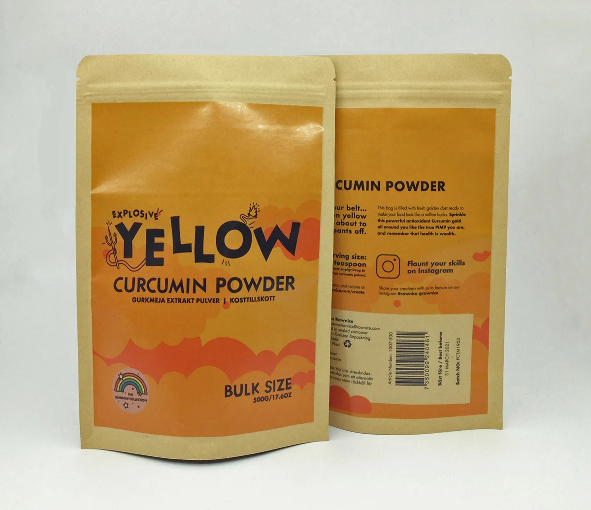 
Organic Turmeric Extract 95% Curcumin Powder 