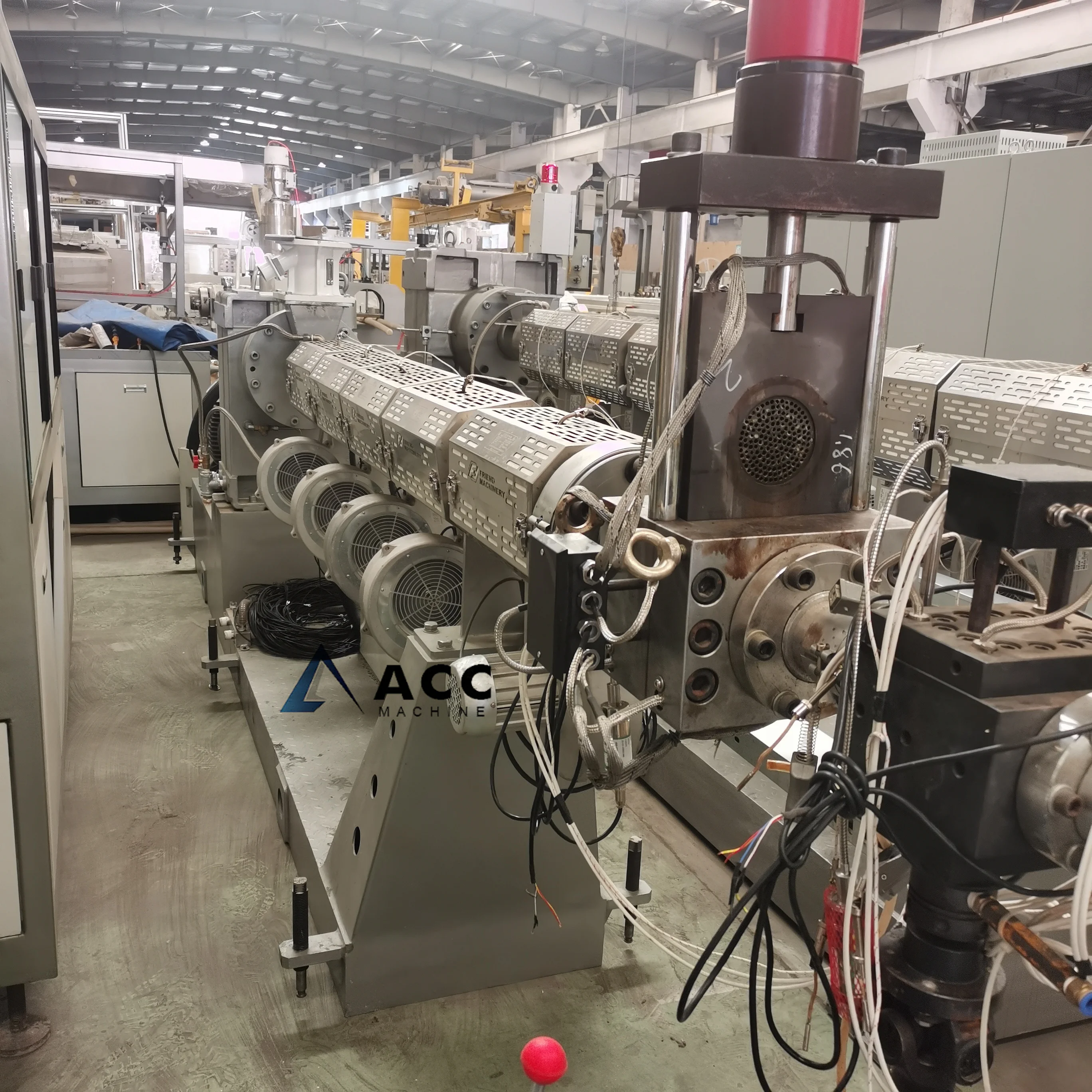 SJ90 SJ100 single screw extruder for extrusion PE PET EVA plastic sheet/plate/pipe making machine