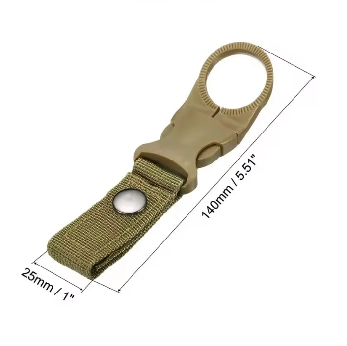 Mydays Outdoor High Quality Lightweight Water Bottle Carrier Ring Holder Hanging Buckle Clip for Backpack