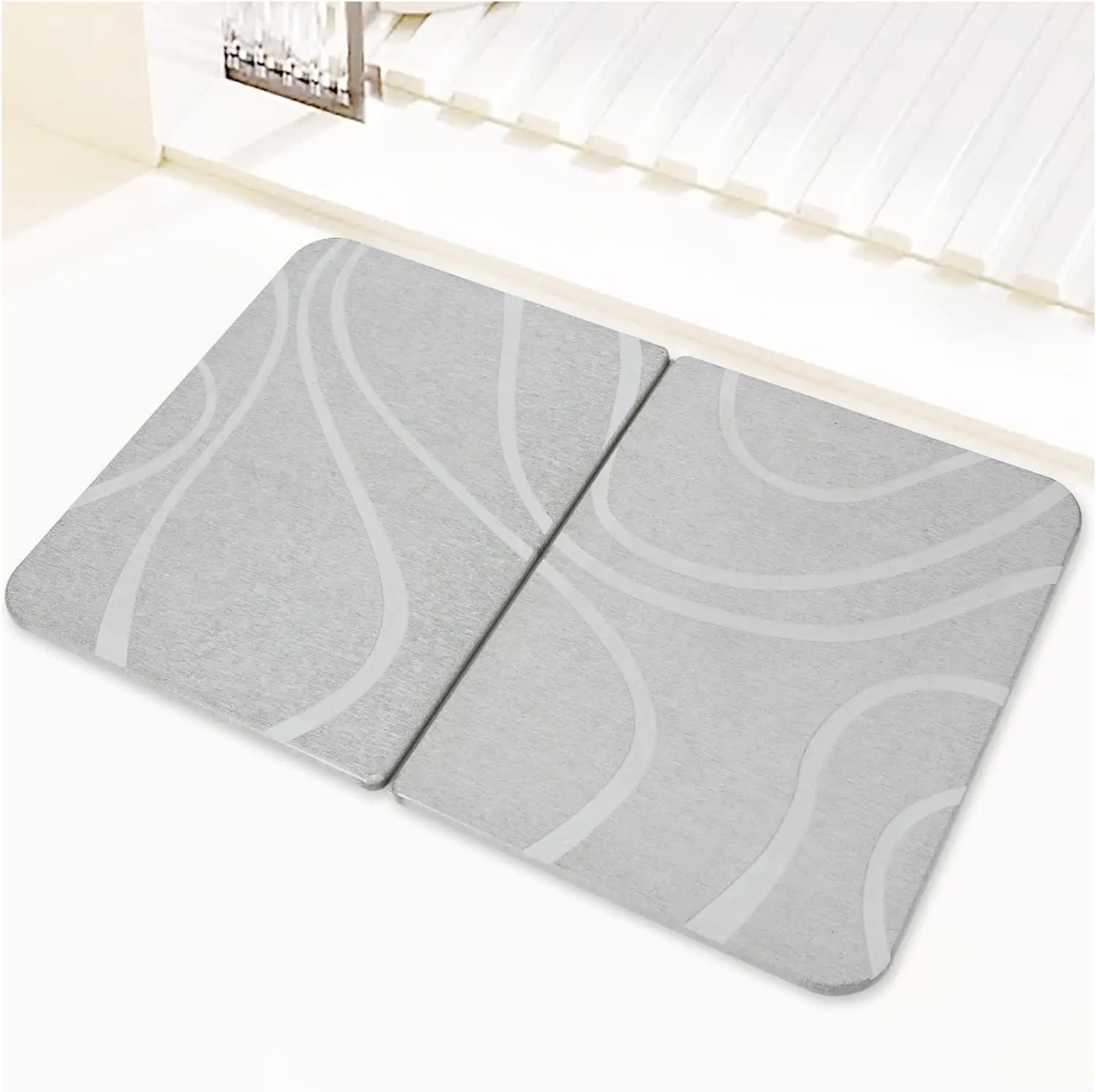 Tabletex Hot-Selling Simplified Rectangular Bathroom Mat Diatomaceous Earth Water Absorbing Mat Made from Premium Diatomite
