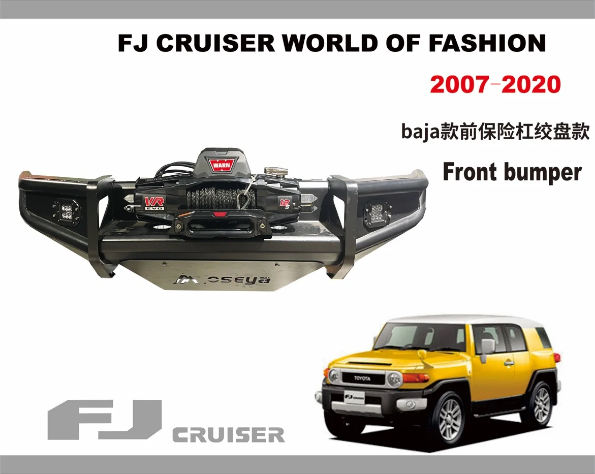 Front Bumper For Protection Front Face Fj Cruiser Baja winch front bumper For Fj Cruiser 2007-2020