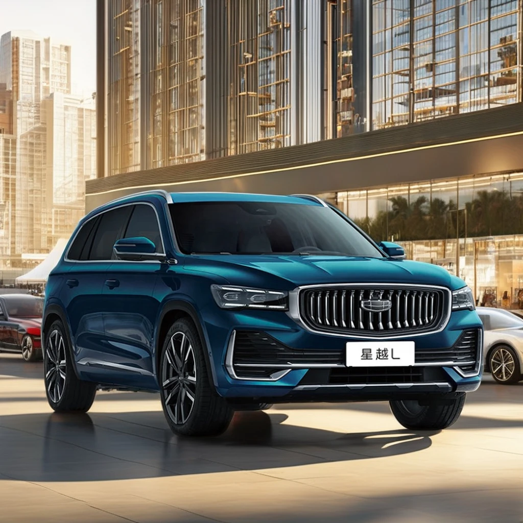 Модный автомобиль Geely Star Yue L Luxure FWD с турбодвигателем кожаные сиденья темные Внутренние шины R20 для продажи