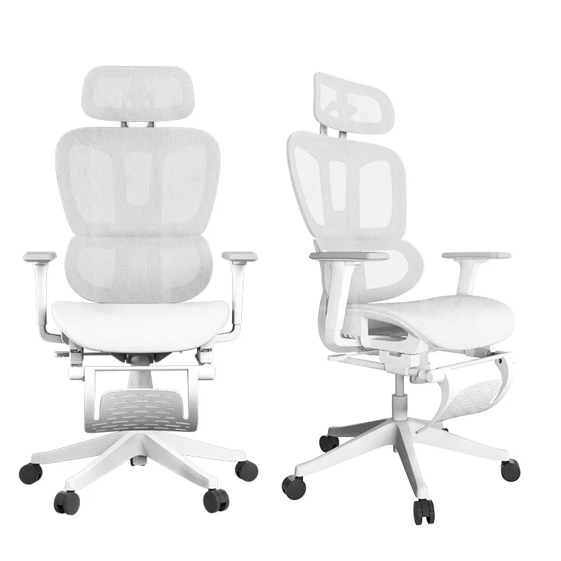 Furniture Manufacture Height Adjustable Boss Computer Executive Full Mesh Ergonomic Office Chair With Footrest