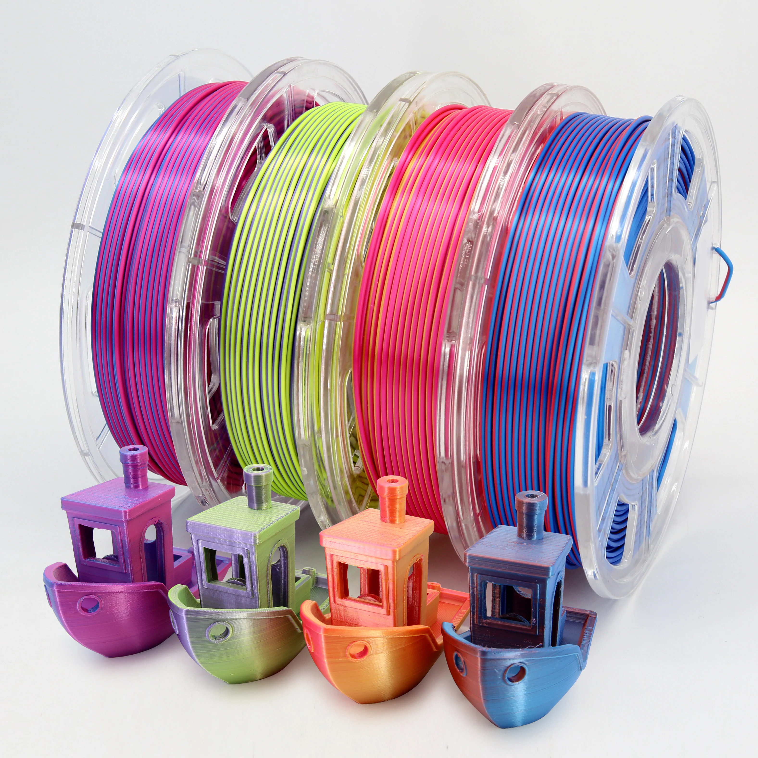 veeology 2 Colors in 1 PLA magic color 3D Plastic Rods  Customized 1kg bicolor  3d printer filament
