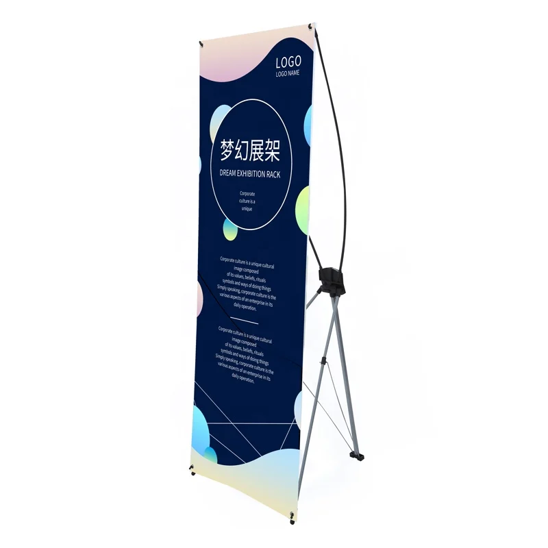 hot sell 60*160cm korea x banner stand display stand