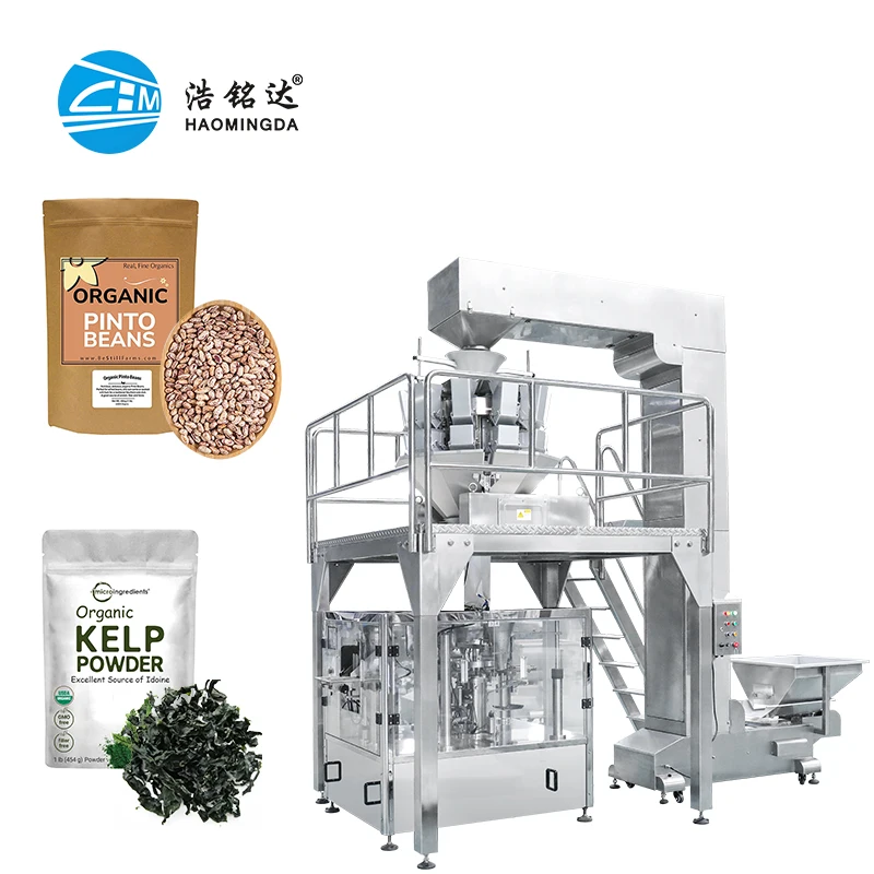 Premade Bag Melon Seed Doypack Vffs Snack Packing Food  Zipper Bag  Various Granular Wheat Packaging Food Packing Machine