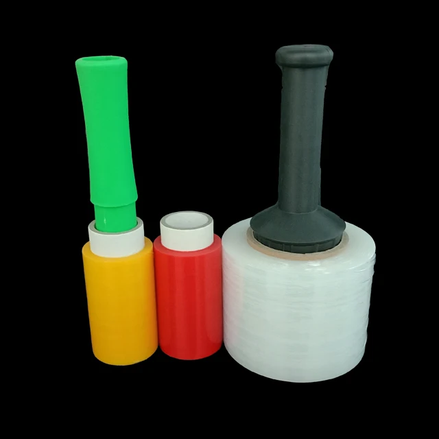 Lldpe Hand Use Stretch Pallet Wrapping Film with handle