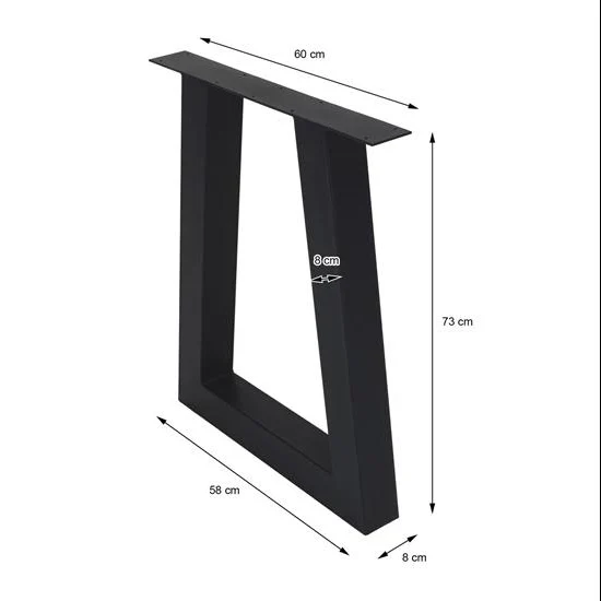 Top Selling Good Quality Strong Iron Pipe Dining Table Base Black Color Metal Legs for Table Furniture at Wholesale Price