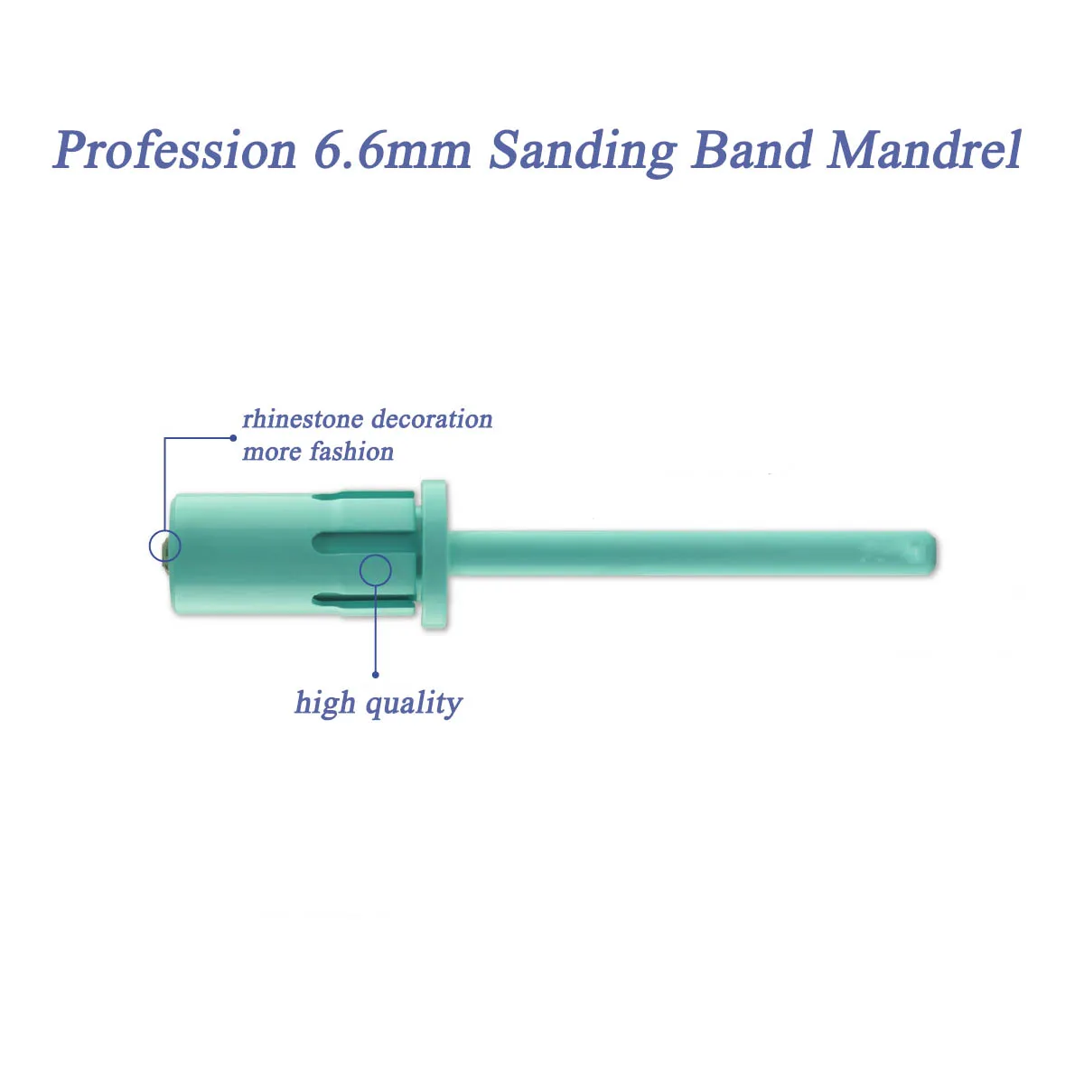 3/32' Carbide Custom Logo Pink Nail Mandrel Bits Professional Manicure Sanding Band Mandrel