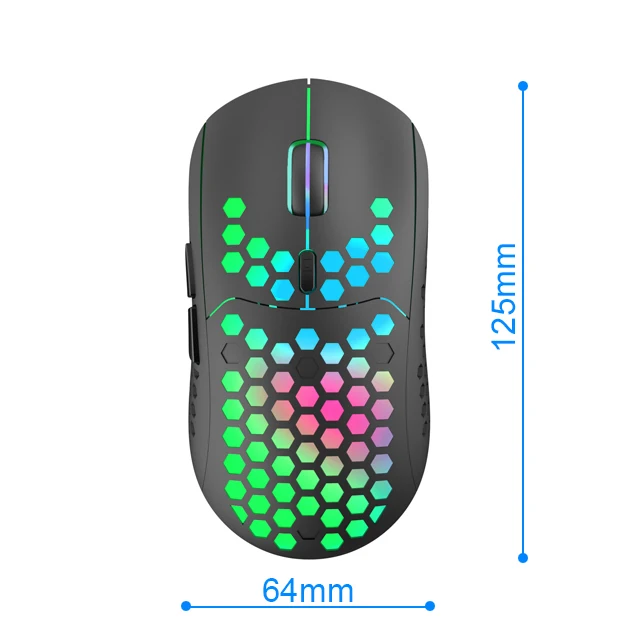 2021 Самый дешевый Лучший Оптовый Красочный сотовый отверстие RGB подсветка Регулируемая USB перезаряжаемая Беспроводная