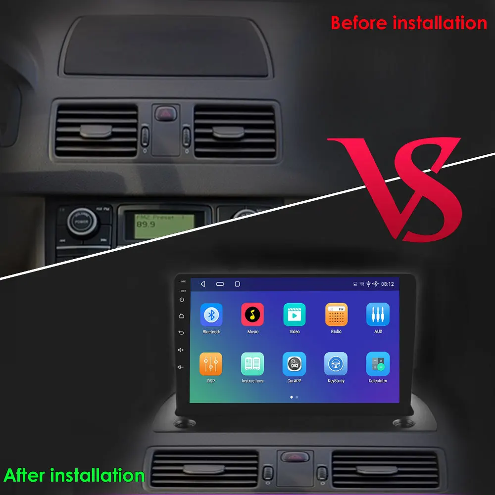 Android 10.0 Touch screen GPS Navi Car Stereo for Volvo XC90 2004-2014 Autoradio Audio WIFI BT Music USB 9 inch