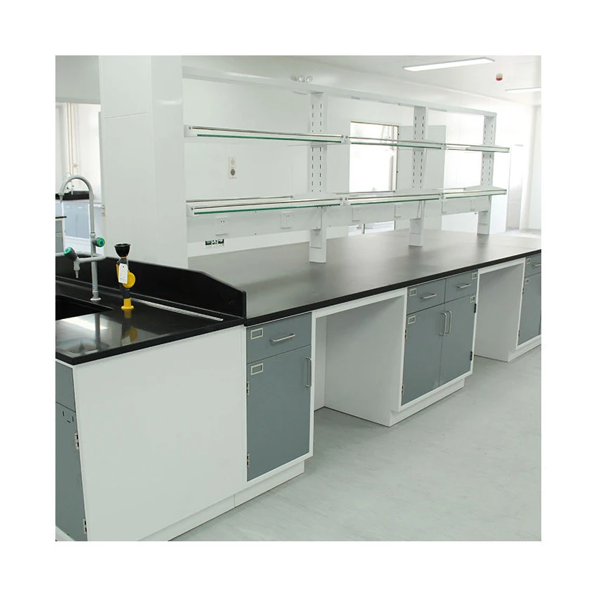 Customized laboratory equipment steel work bench hospital island lab bench