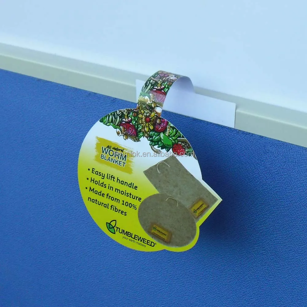 CMYK 4 Colors Printing Pop Display Shelf Wobbler Double Sided Tape Supermarket Shelf Talker