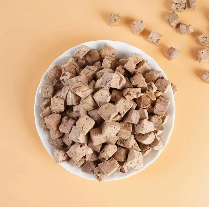 High Quality Chicken Liver Cubes Freeze-dried Snack Dog Freeze Dried Pet Food