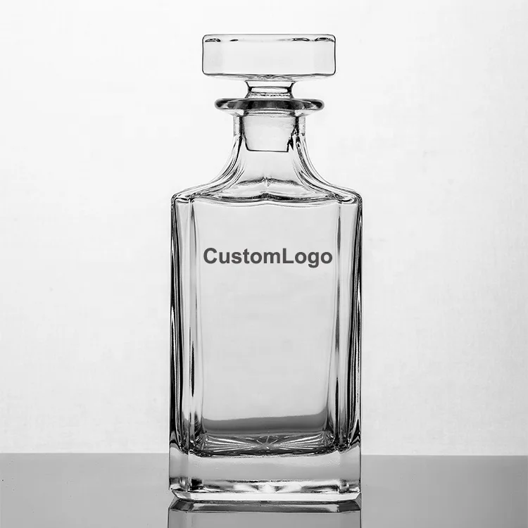 NOVARE 750 ml Wholesale Crystal Glass Whiskey Decanter