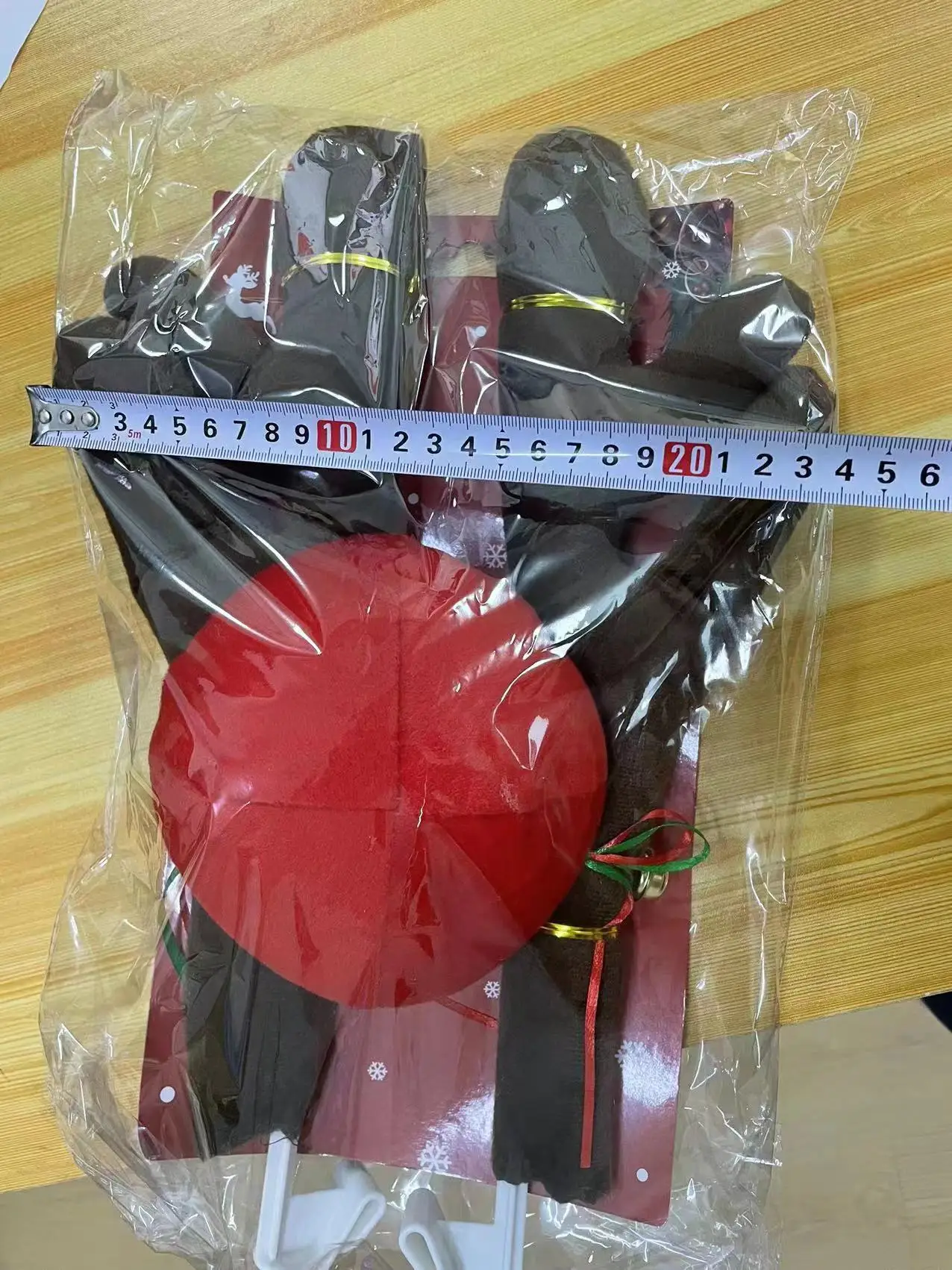 Wholesale Popular Antlers with Bells Reindeer nose Car door Decoration set