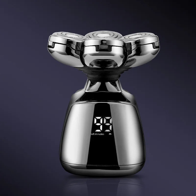 Whole Body Waterproof 7D Electric Shaver Hair Head Shaver Pitbull Silver Pro Electric Razor For Men