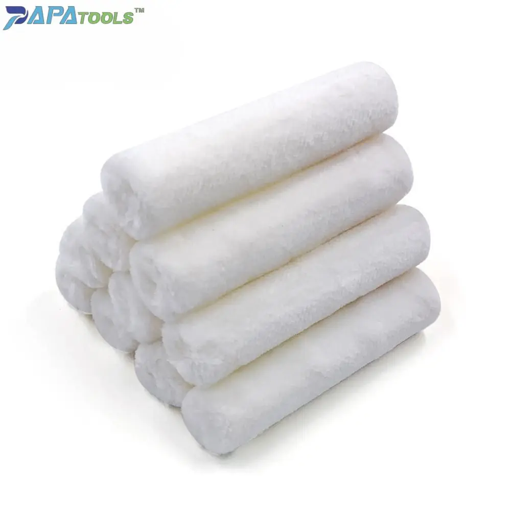 free sample mini 4 inch 10pcs/box wool paint roller sleeve