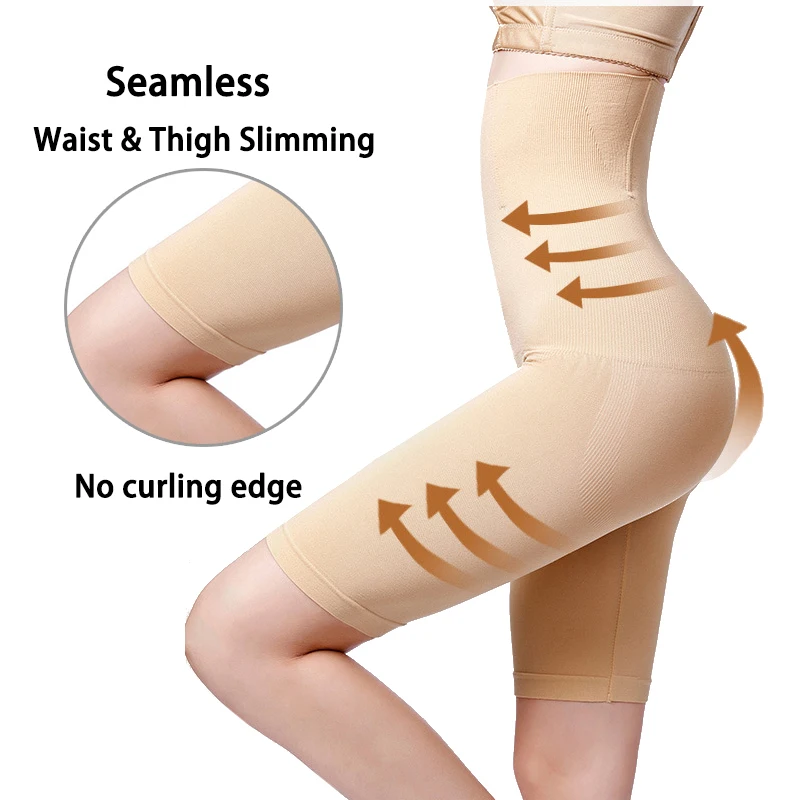 Wholesale Seamless High Waist Mid-thigh Shorts Slimming Belly Fat Tummy Control Body Shaper Women Shapewear