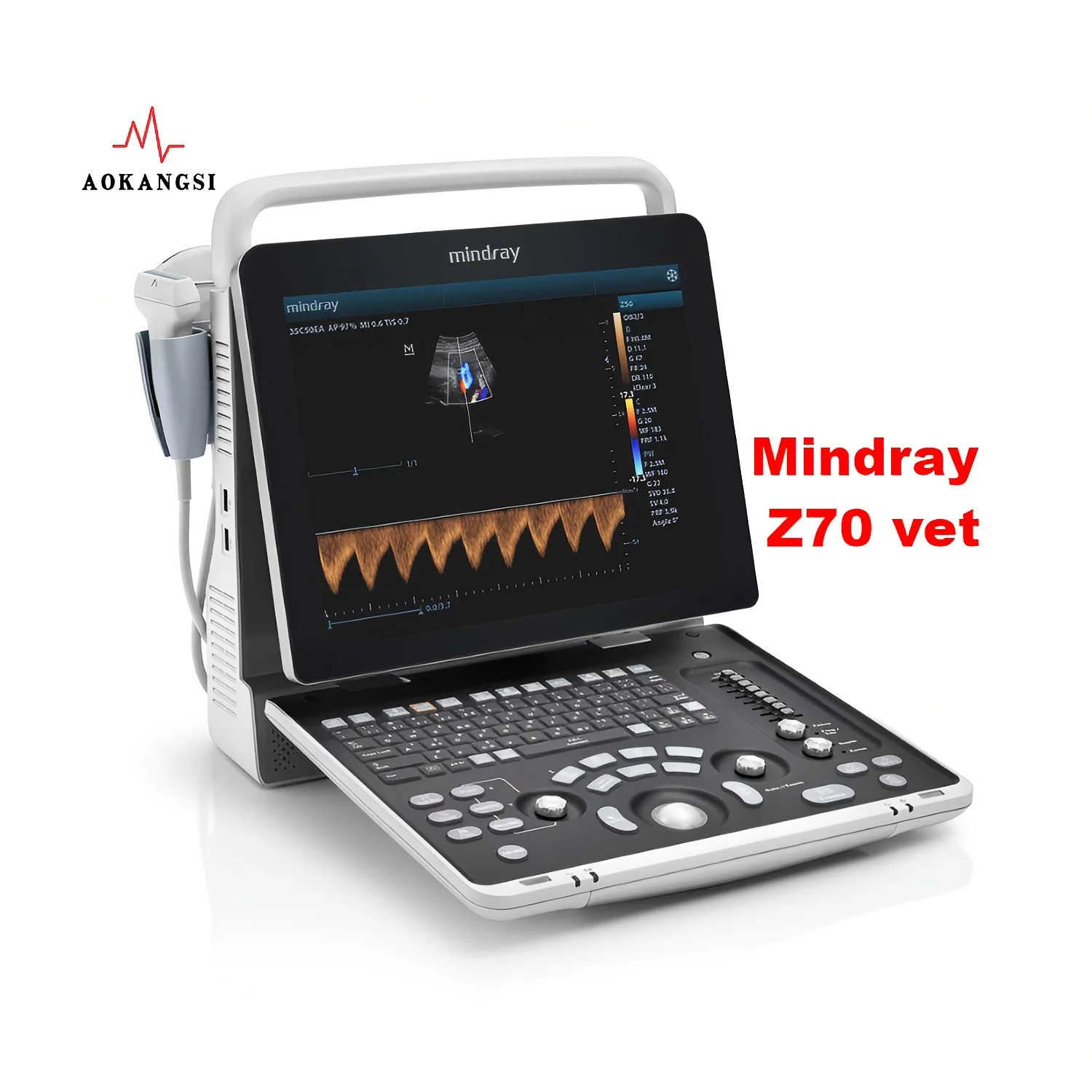Mindray Veterinary Instrument Portable Z50/60/70 vet Color Doppler Ultrasound Diagnostic System with15 high resolution monitor