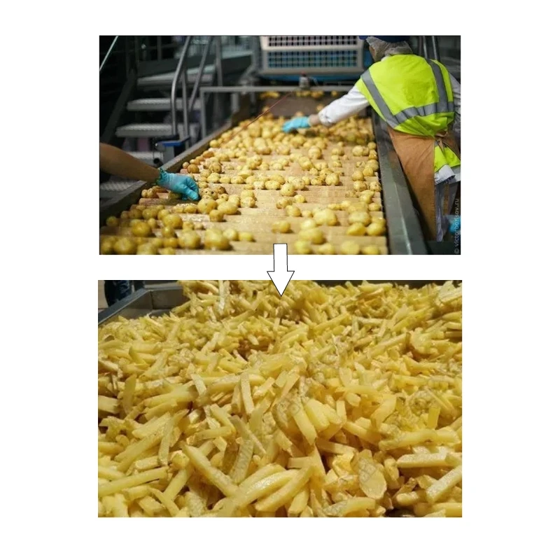 2024 Potato Chips Making Machine French Fries Processing Machinery Semi-Auto Potato Chip Making Machine