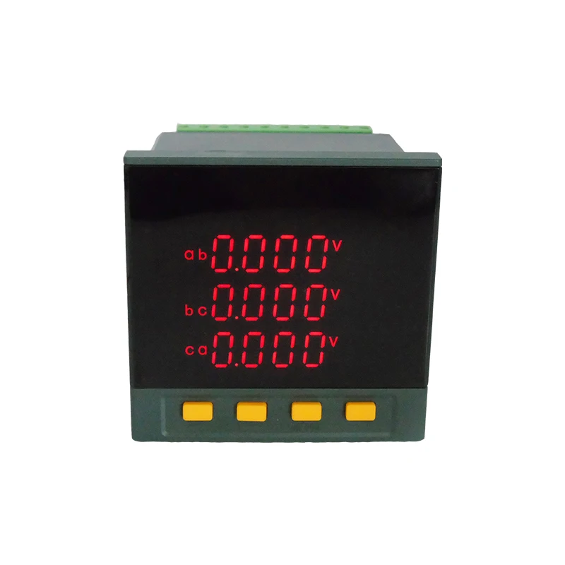 DQ703E-3S4 LED Multi-function Industrial Power Meter 80*80mm Three-phase Watt Hour Meter